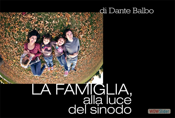 Dante Balbo La famiglia e il sinodo